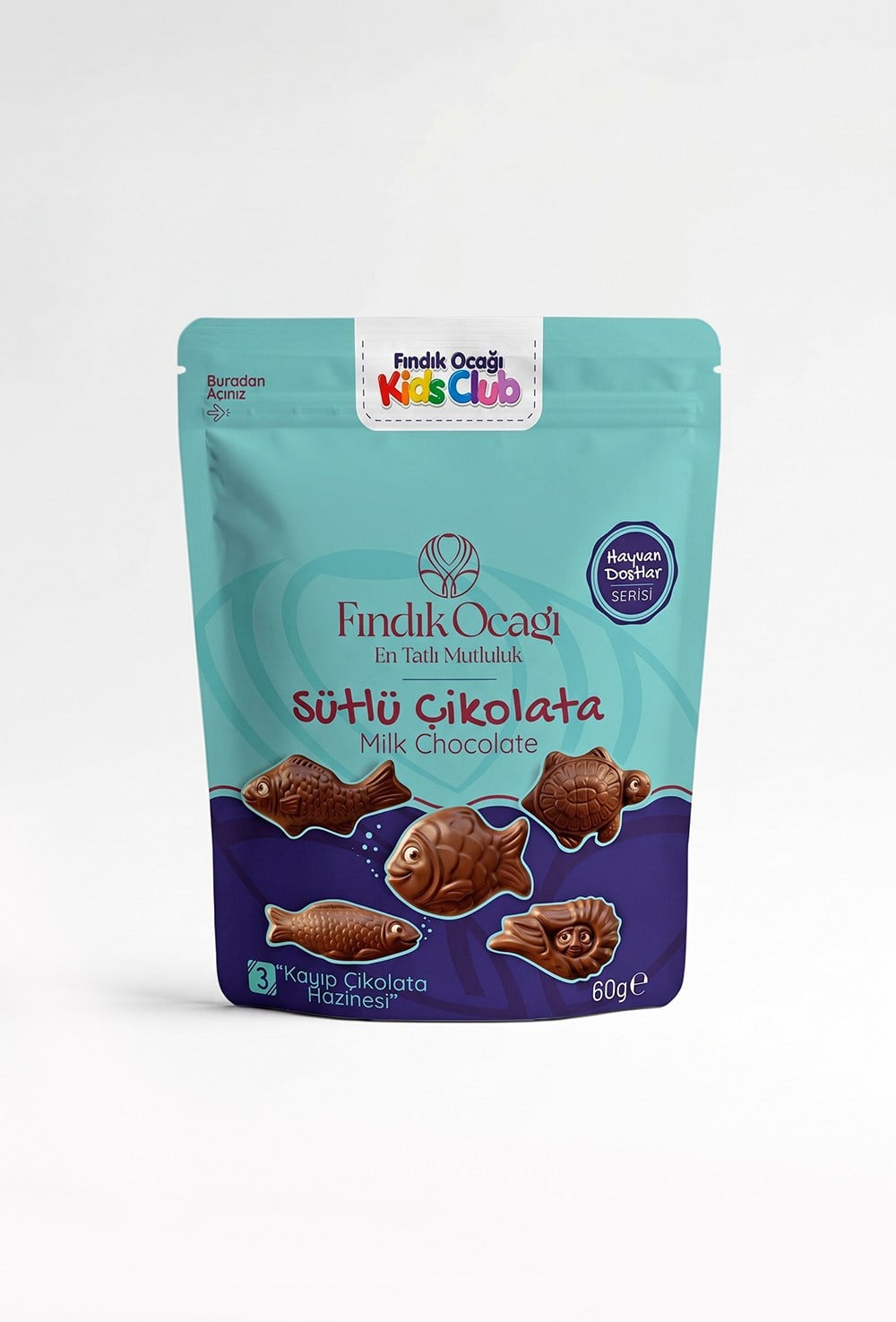 3 - Kayıp Çikolata Hazinesi Doypack - Sütlü Çikolata 60 g