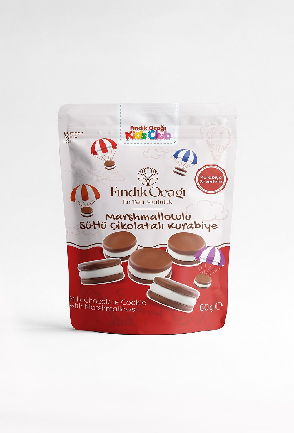 Marshmallowlu Sütlü Çikolatalı Kurabiye 60 g