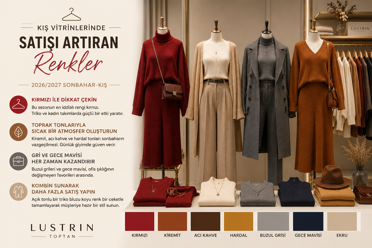 Kış Vitrinlerinde Satışı Artıran Renkler