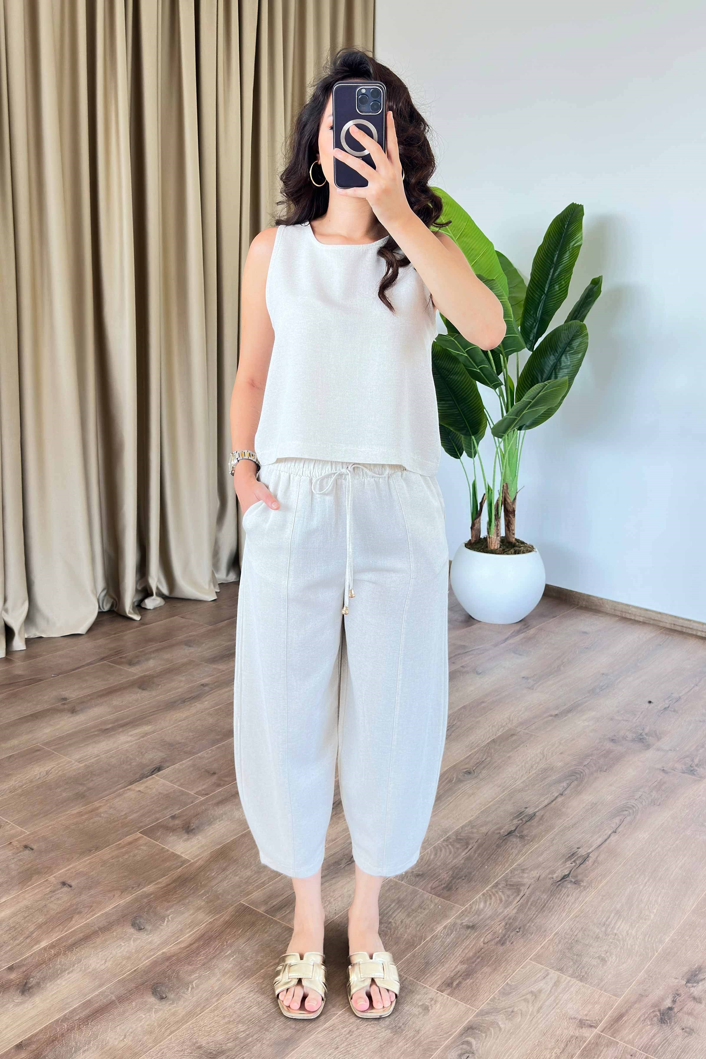 Basic Model Taş Keten Toptan Takım