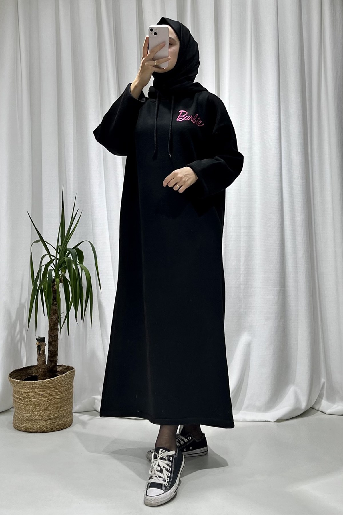 Barbie Siyah Sweat Elbise