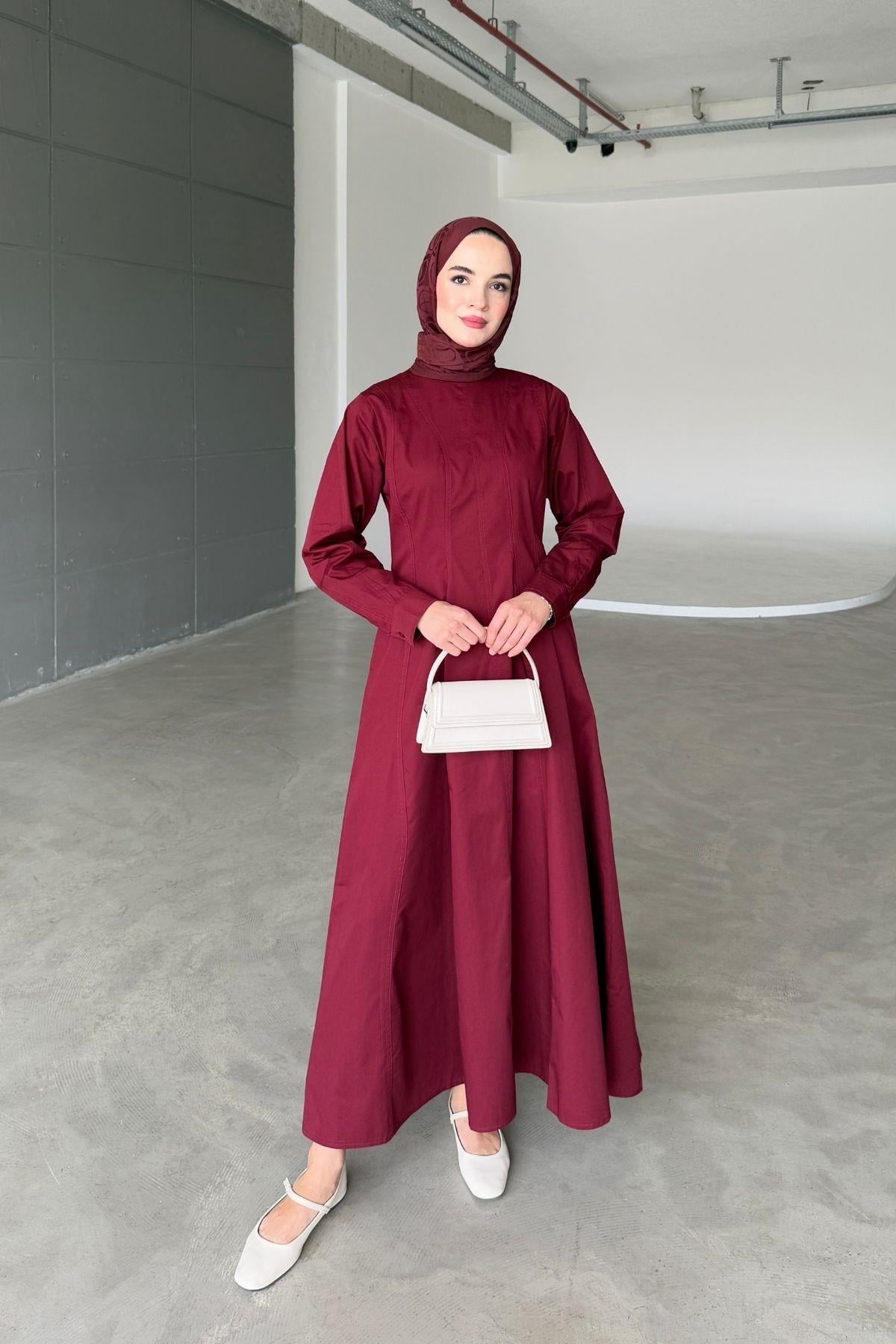 Eva Elbise Bordo