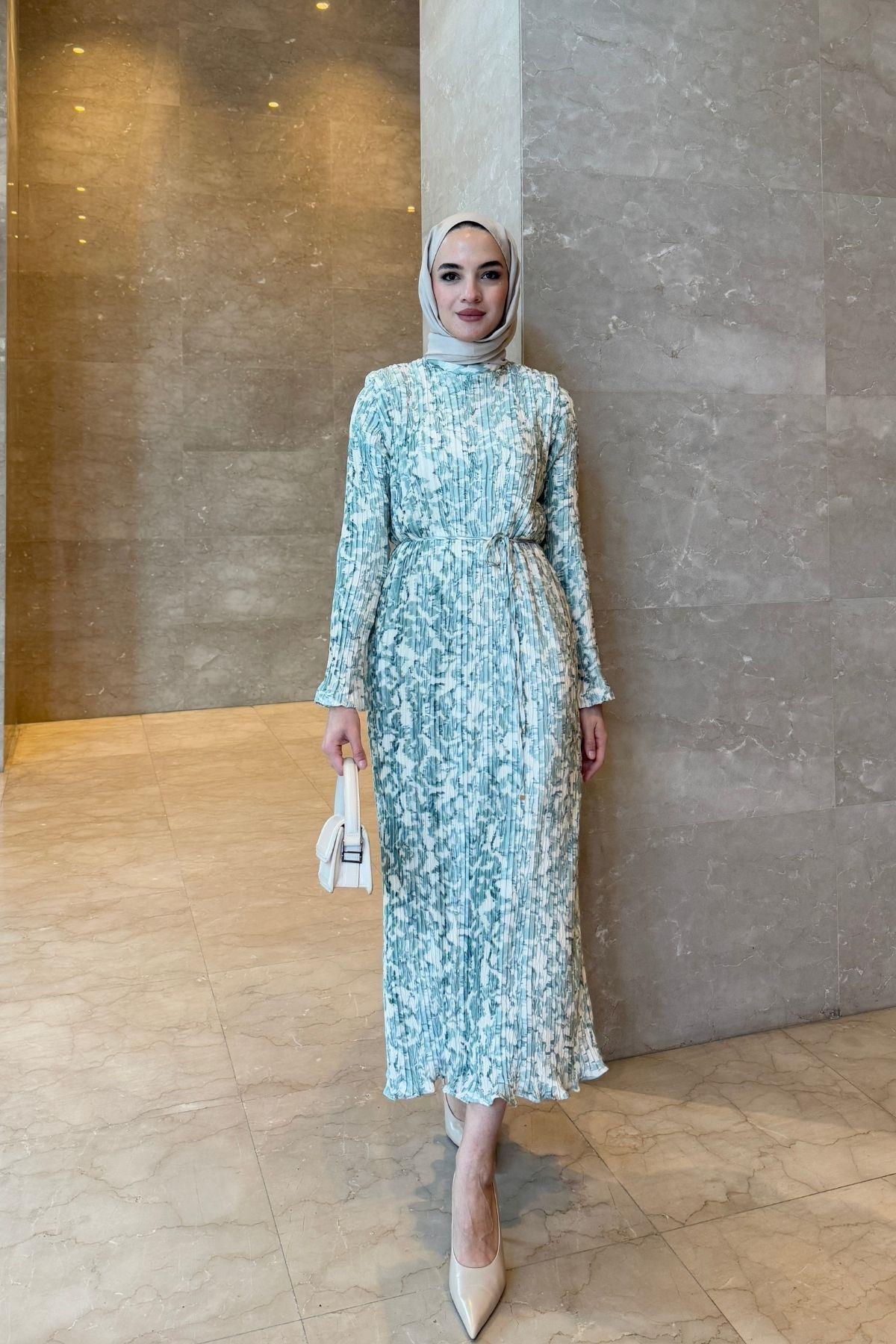 Harmony Elbise Mint Yeşili