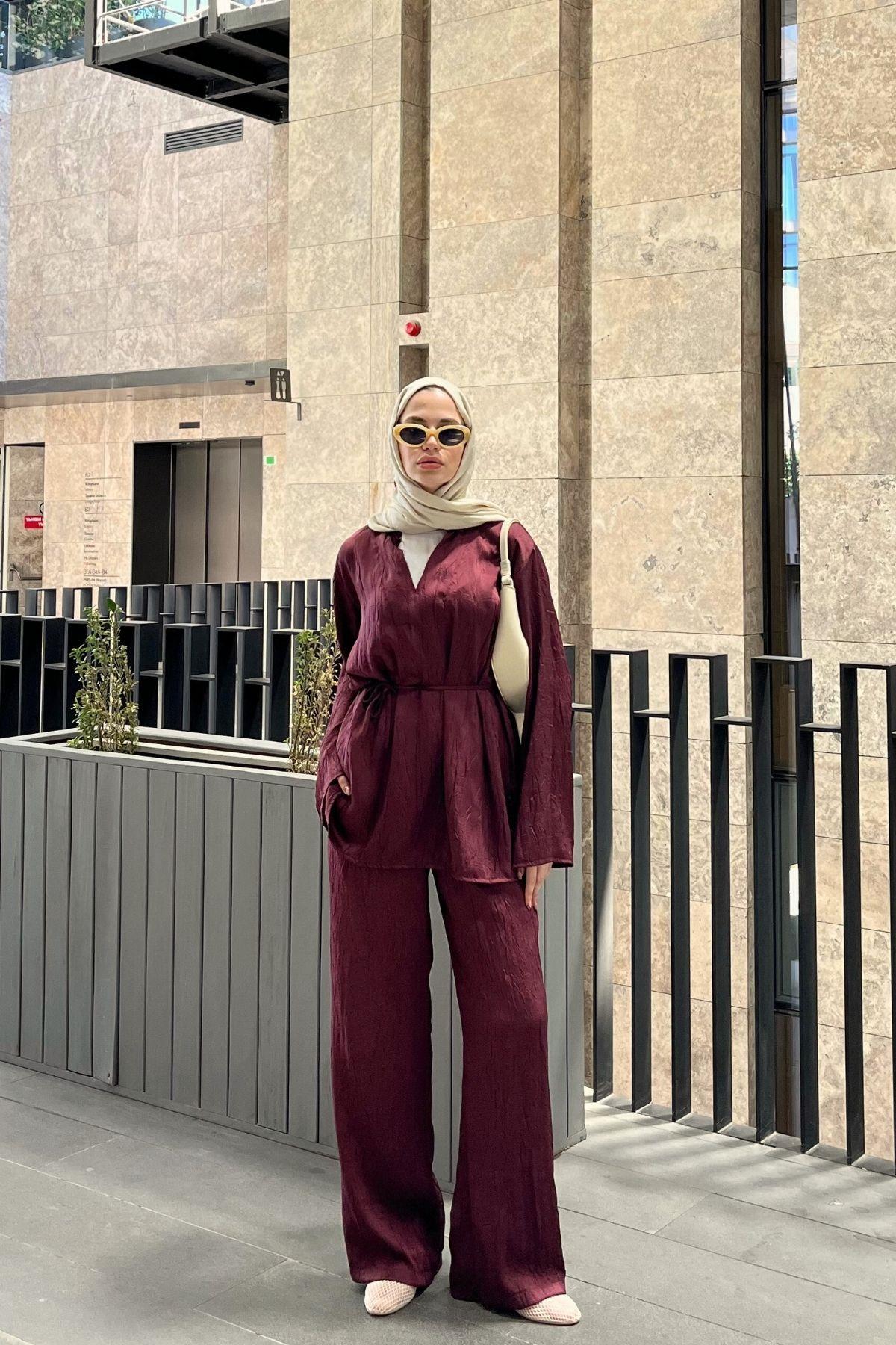 Jewel Crush Takım Bordo