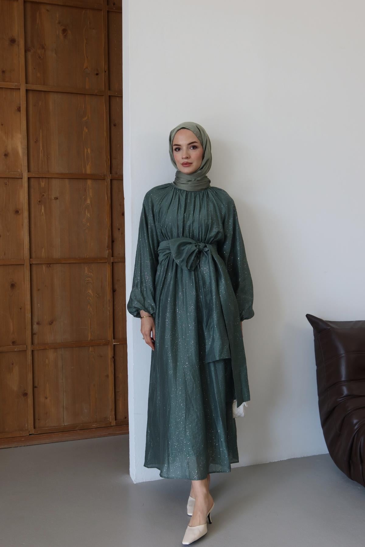 Lumera Elbise Yeşil