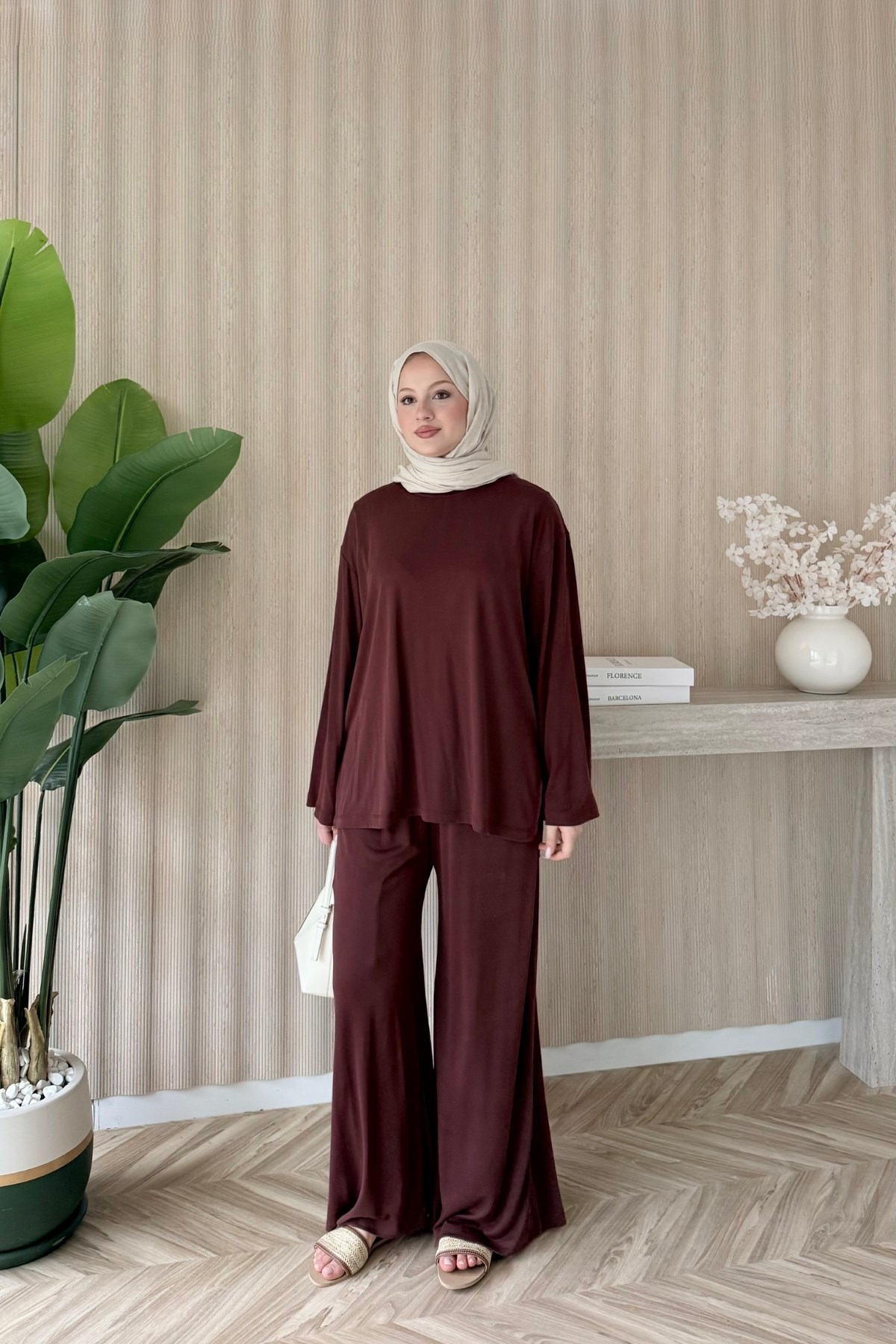 Maria Oysh Takım Bordo
