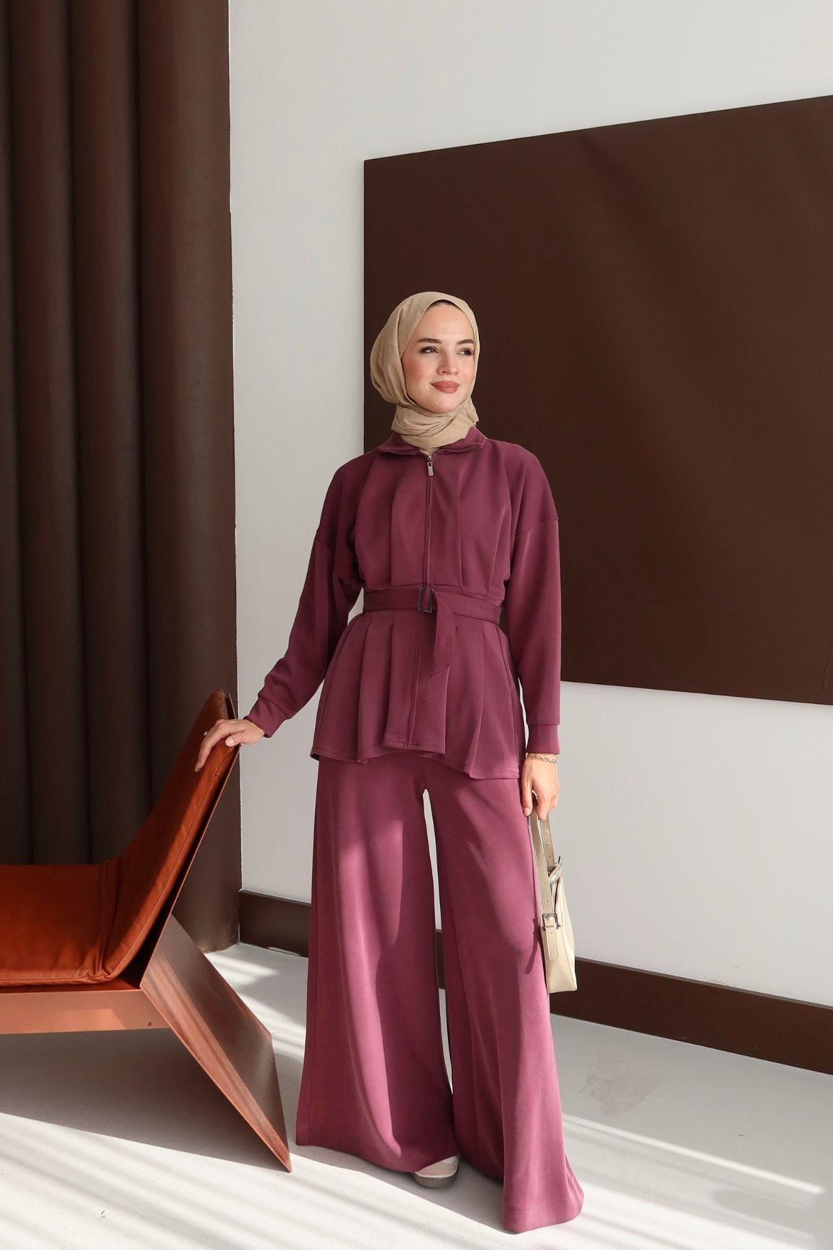 Royal Muadil Oysho Takım Mürdüm