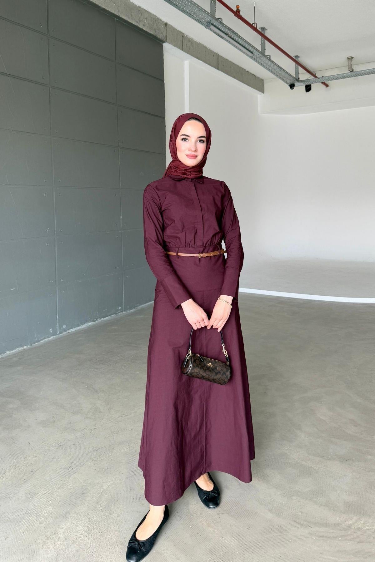 Sara Elbise Bordo