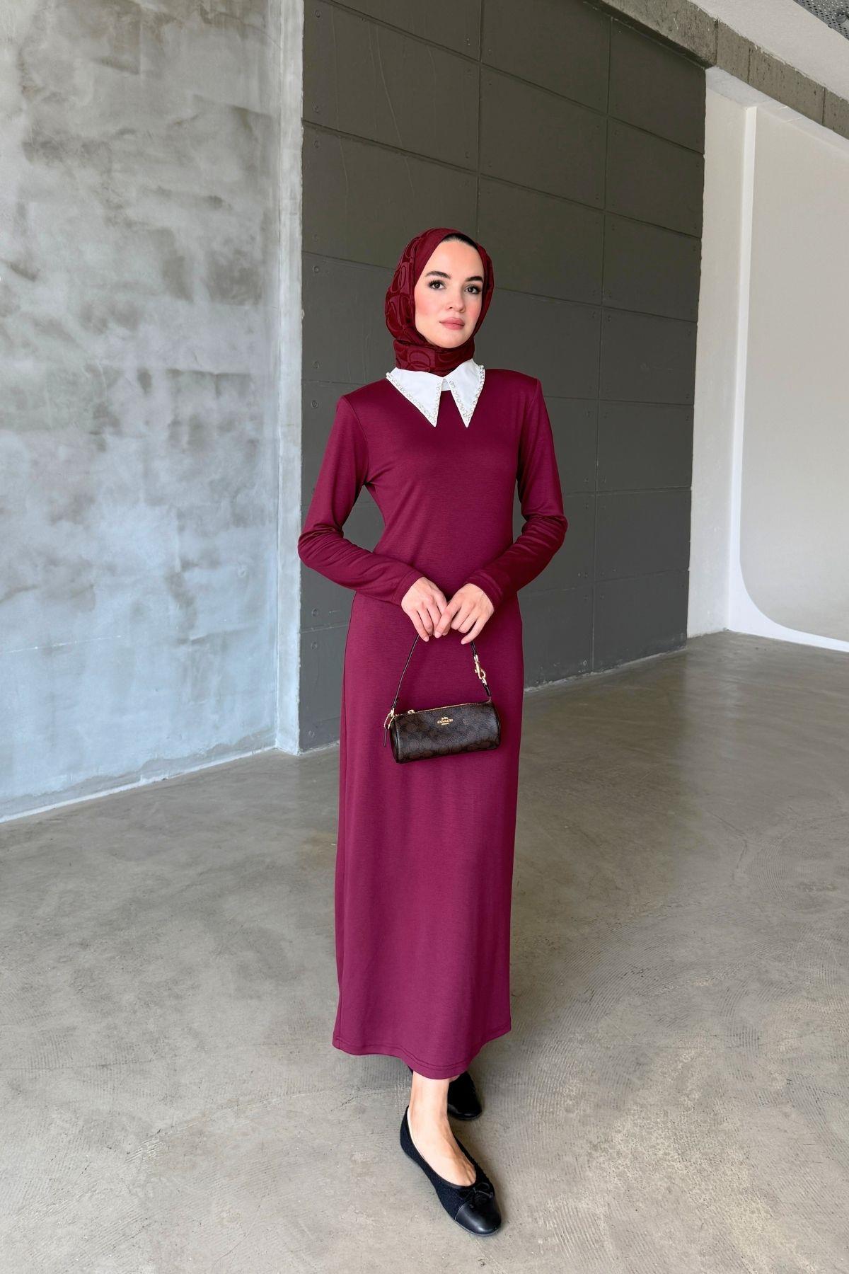 Senra Elbise Bordo