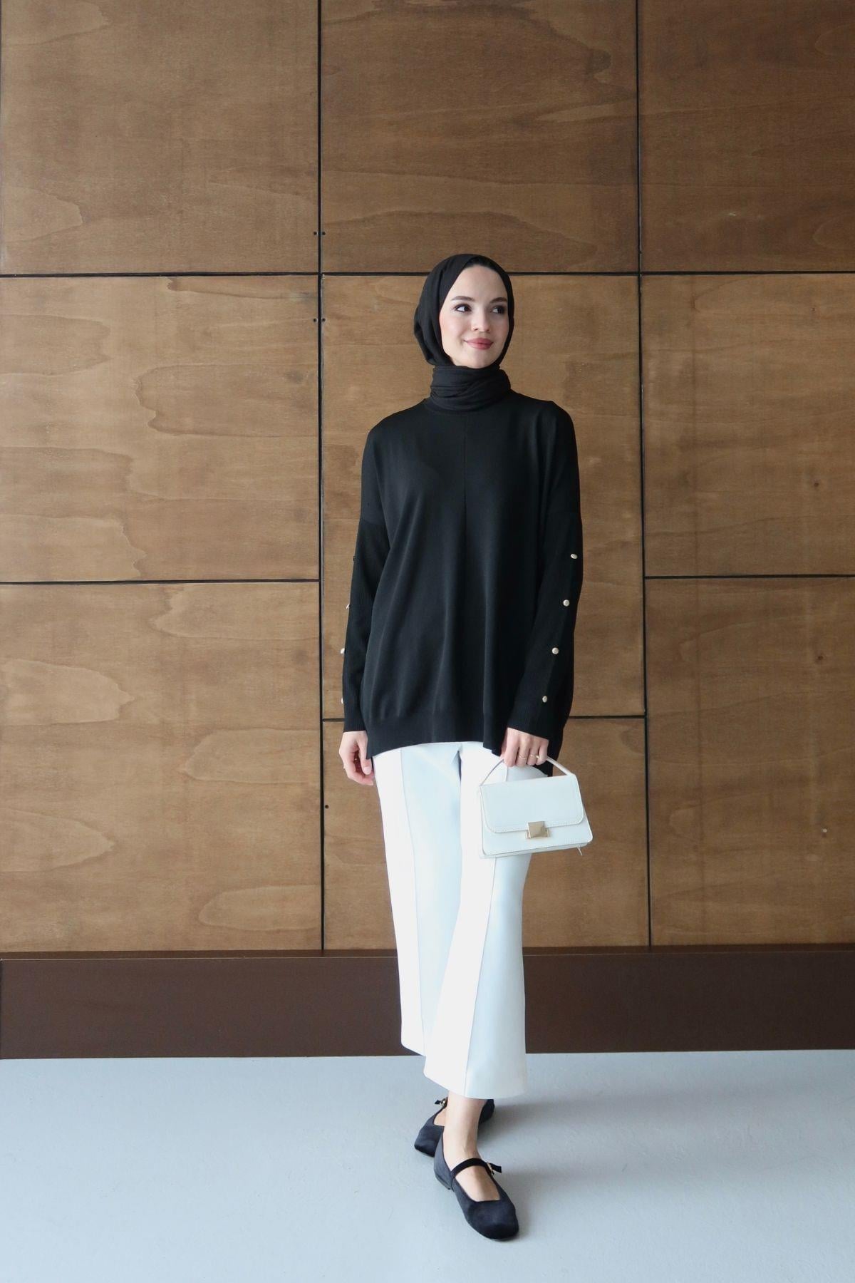 Zra Model Triko Tunik Siyah