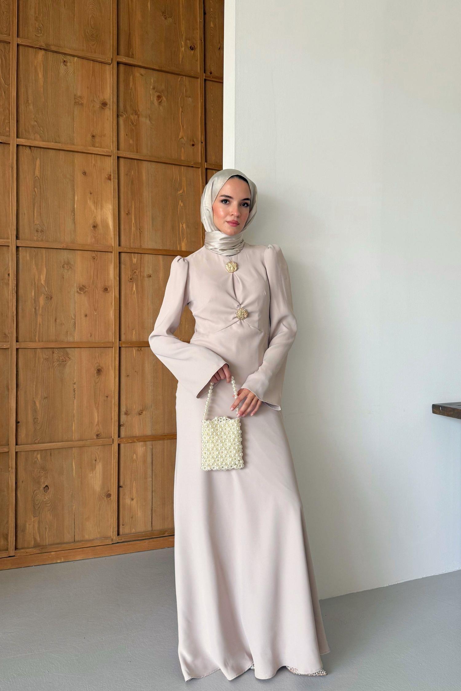 Adrina Elbise Taş Rengi