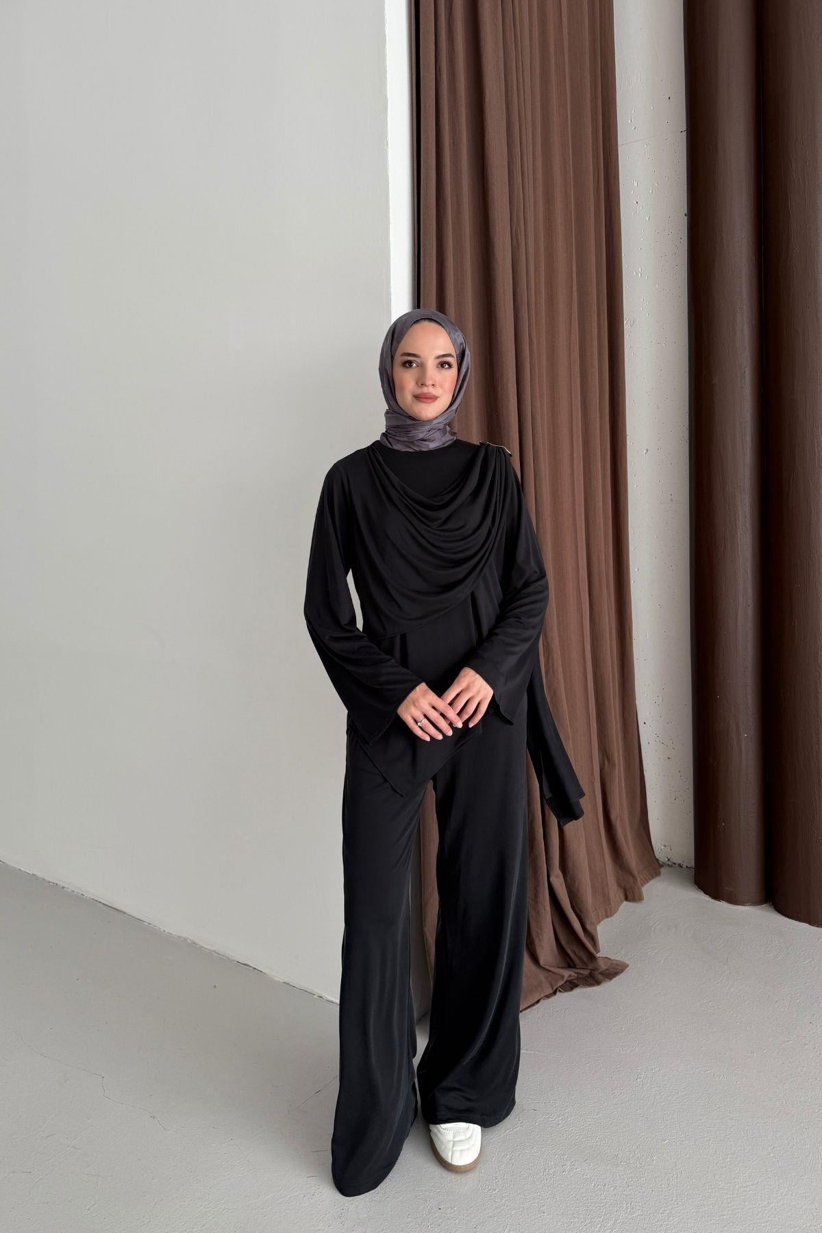 Alessa Modal Takım Siyah