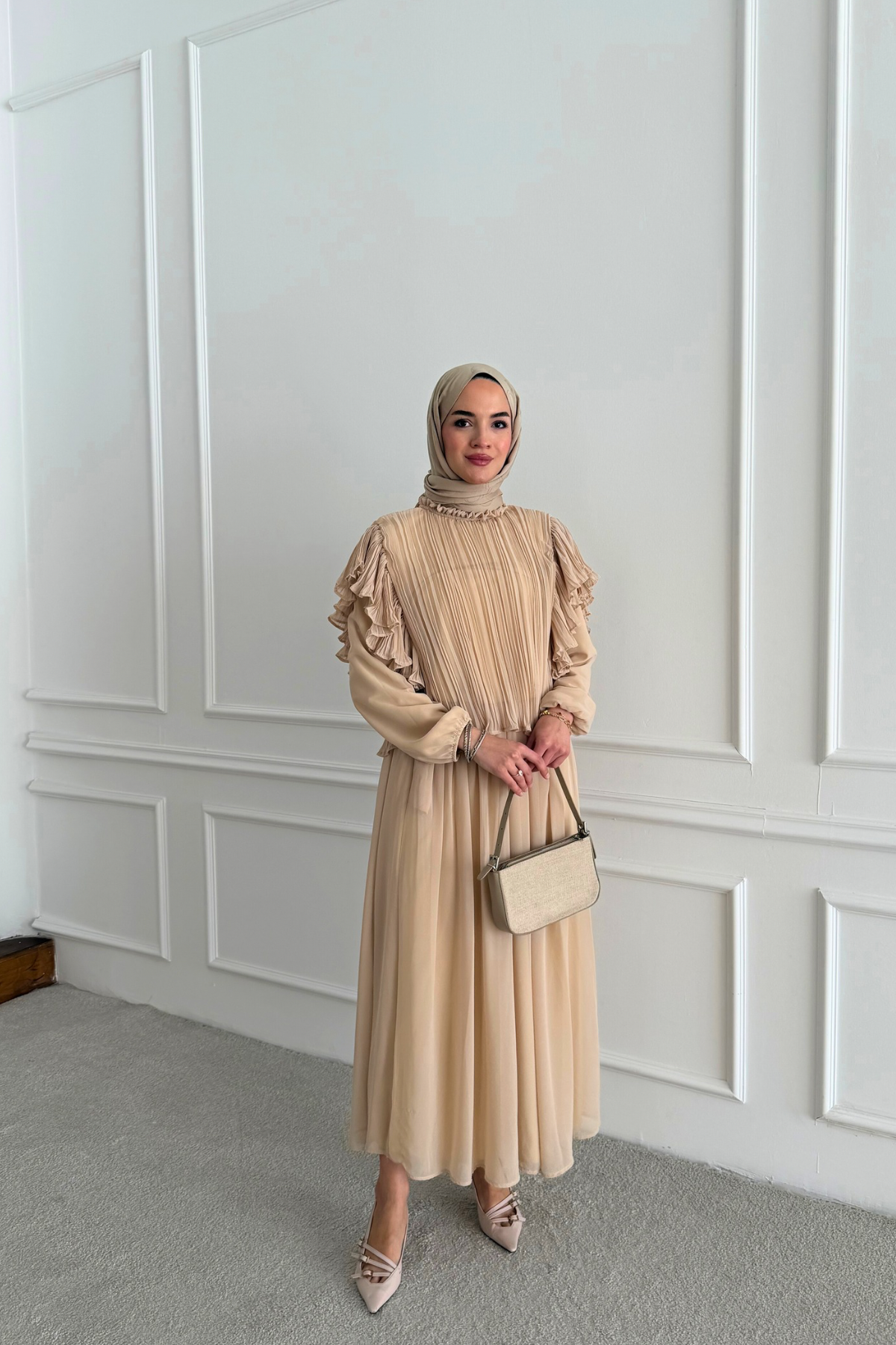 Asos Takım Bej