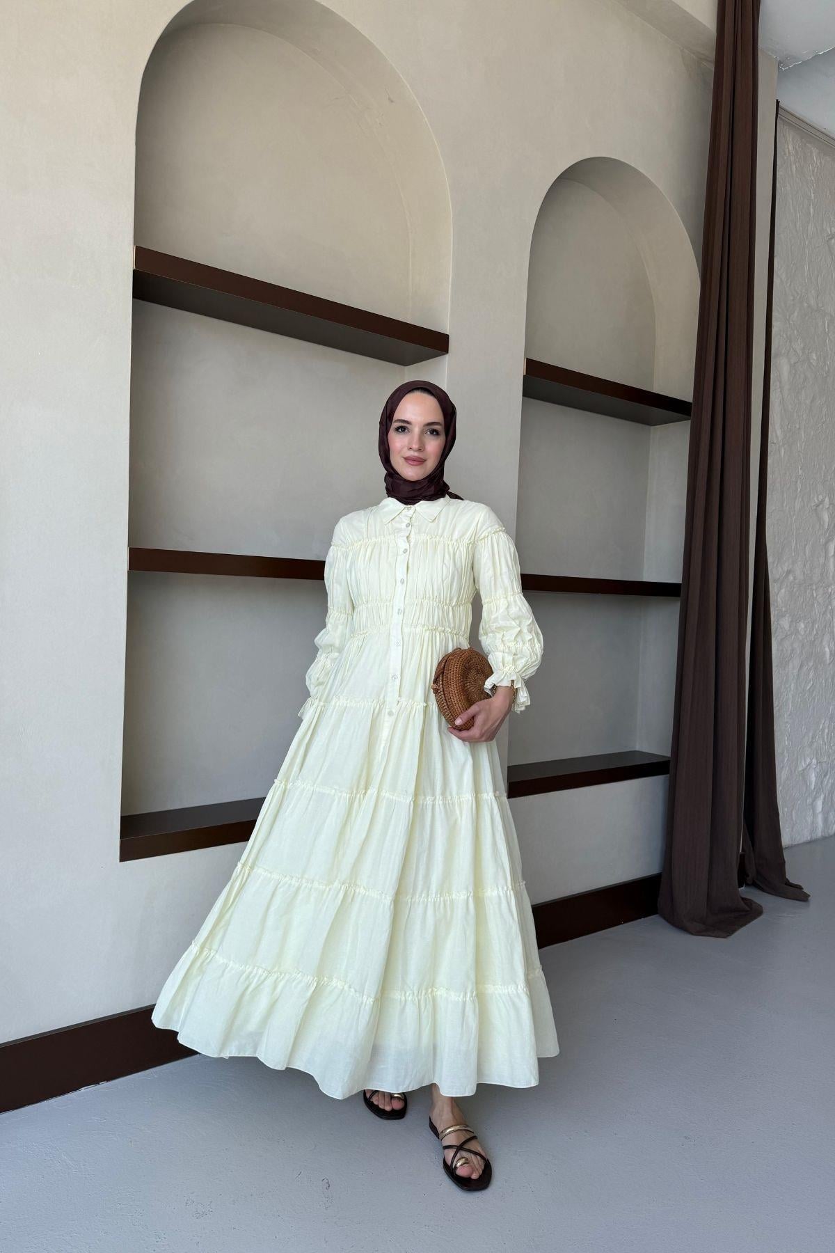 Carel Vual Elbise Sarı