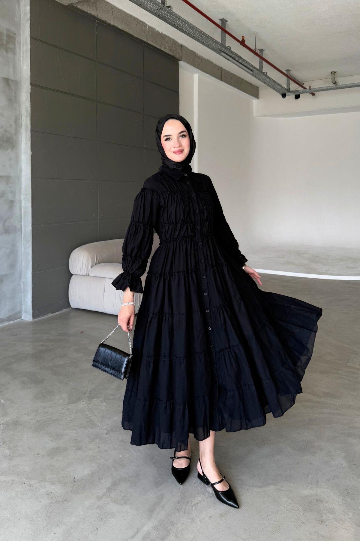 Carel Vual Elbise Siyah