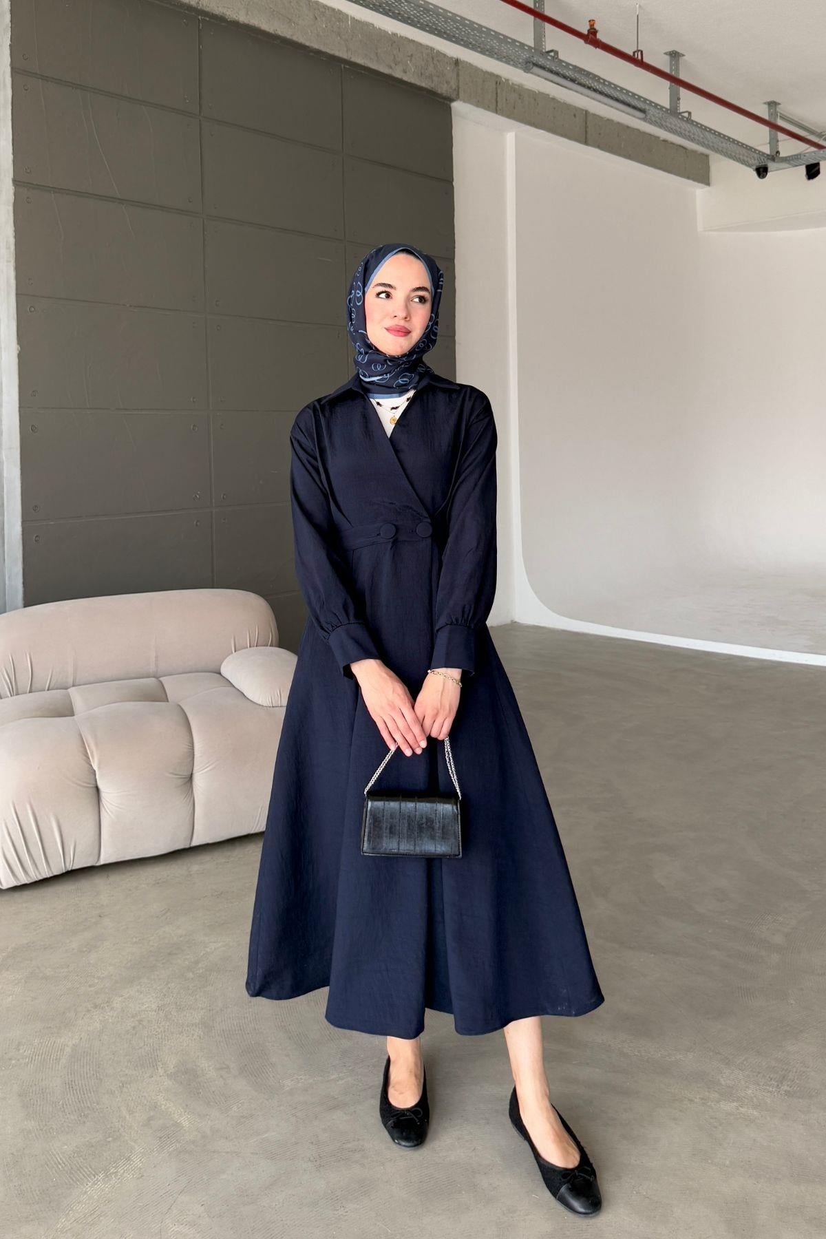 Fera Elbise Lacivert