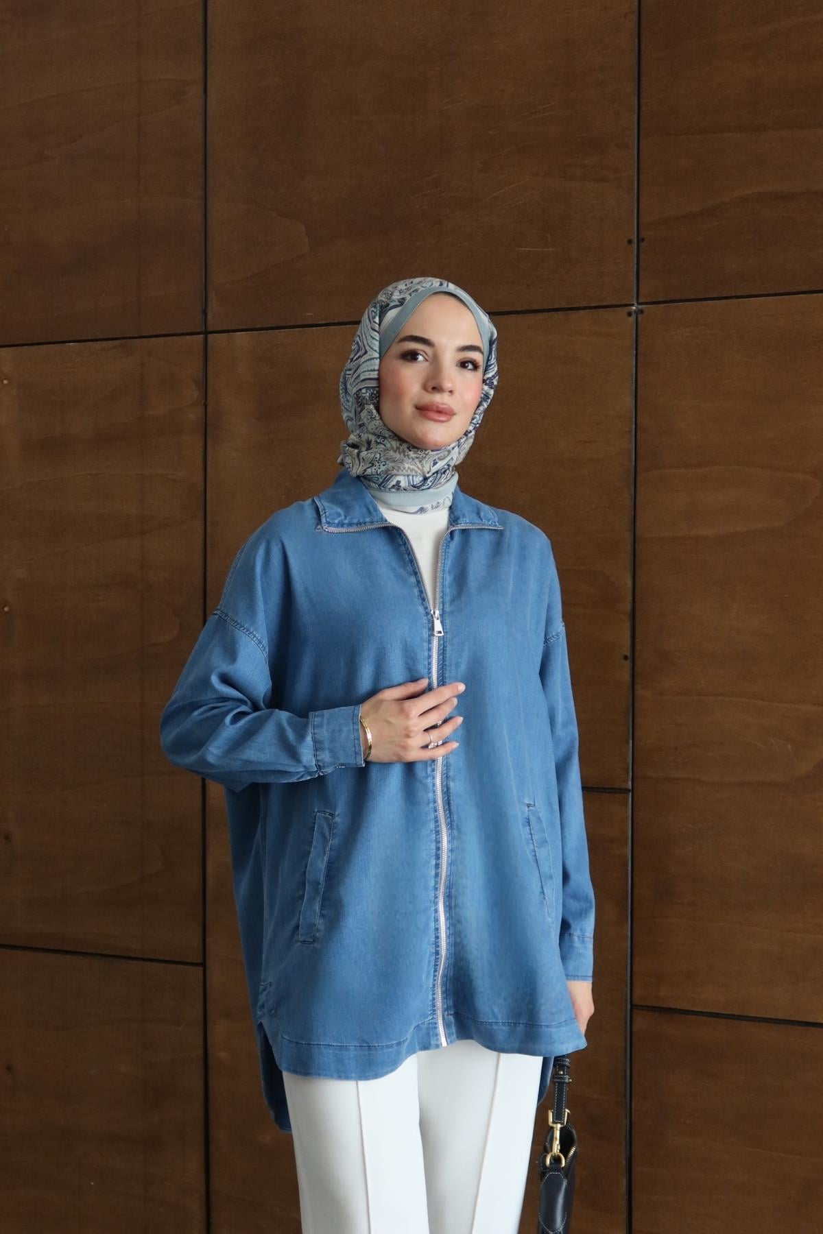 Hira Denim Kap Mavi