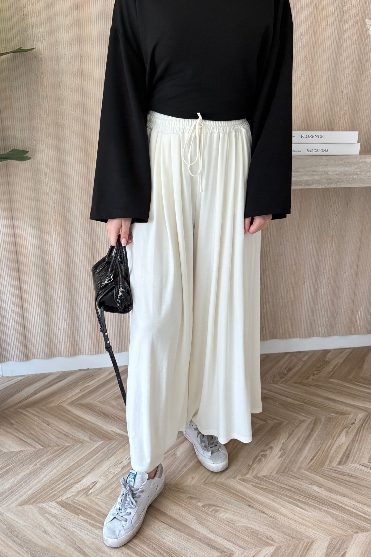 İthal Oysh Pantolon Etek Ekru
