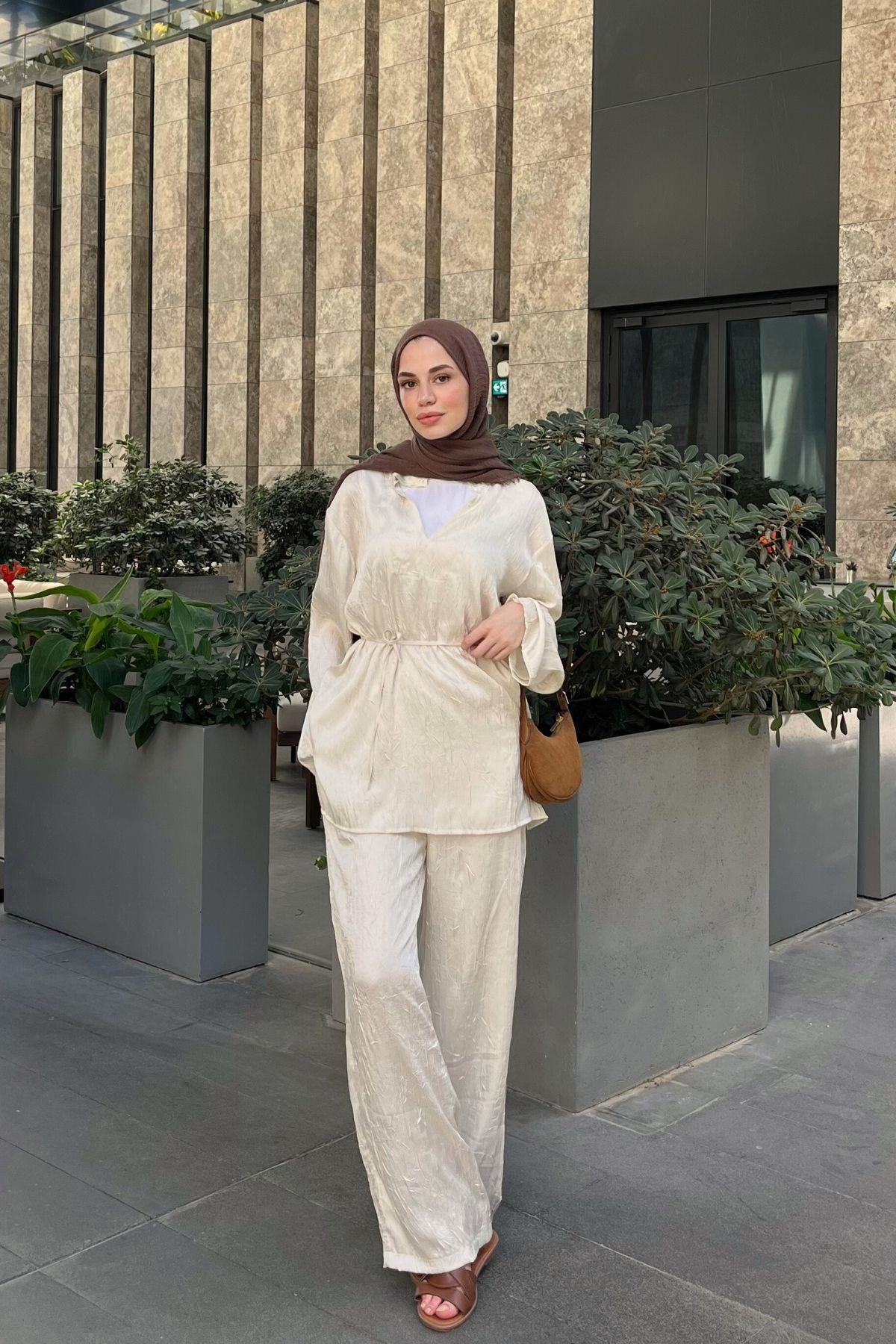 Jewel Crush Takım Ekru