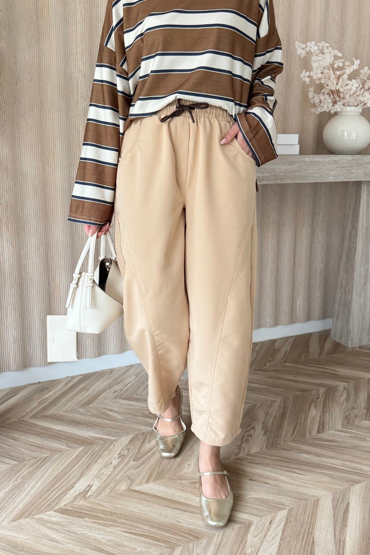 Kanvas Pantolon Camel