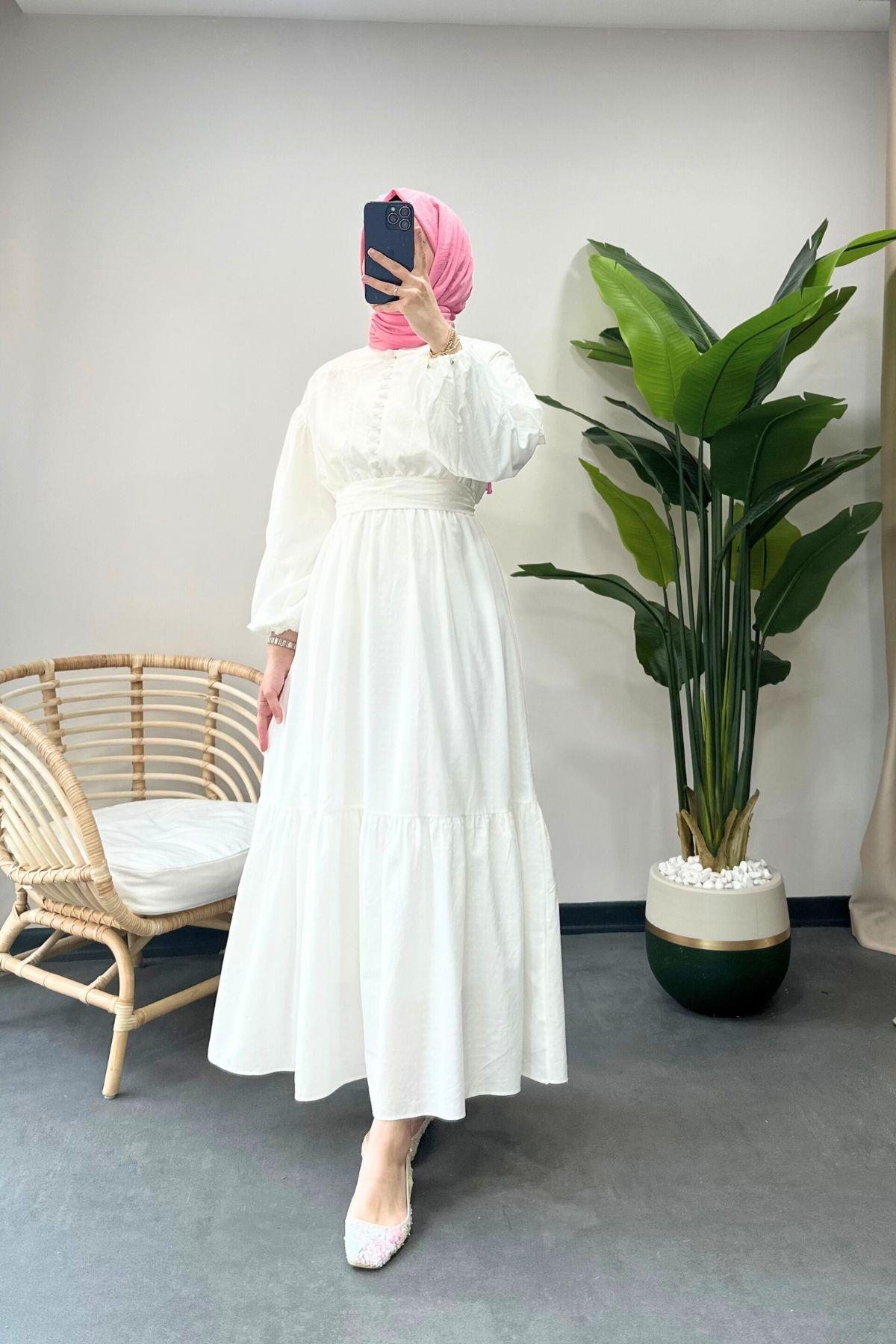 Lili Elbise Beyaz