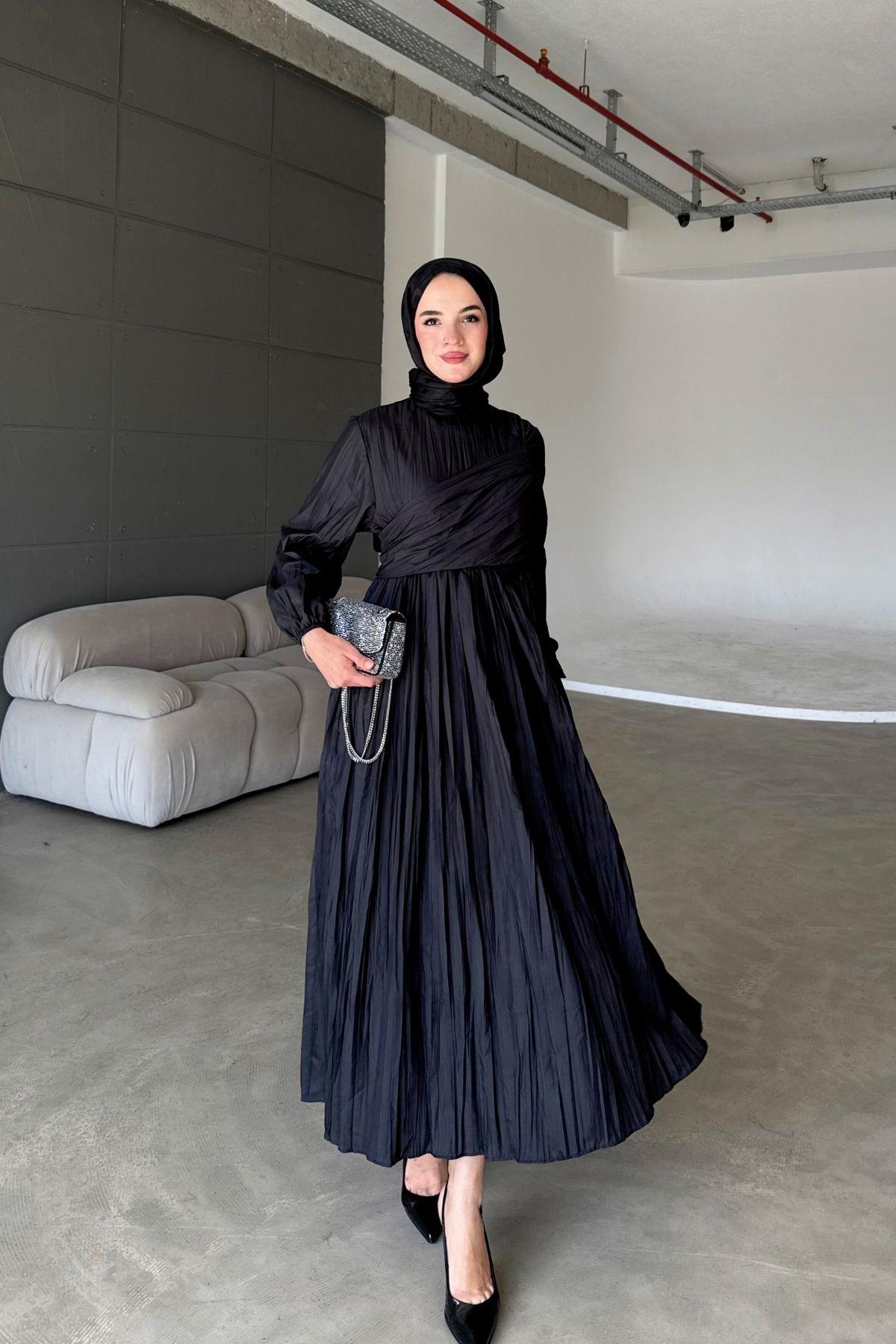 Liva Crush Elbise Siyah