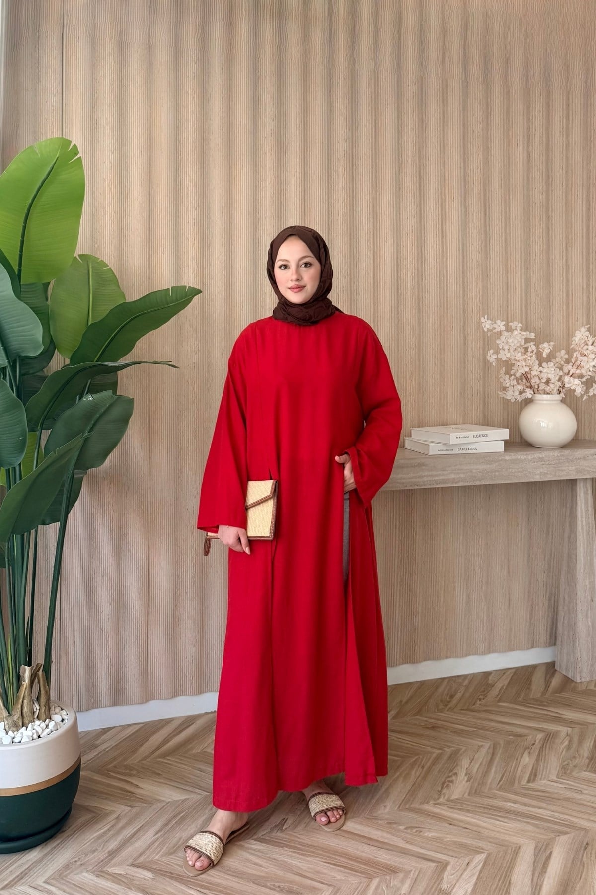 Luvi Parçalı Tunik Kırmızı