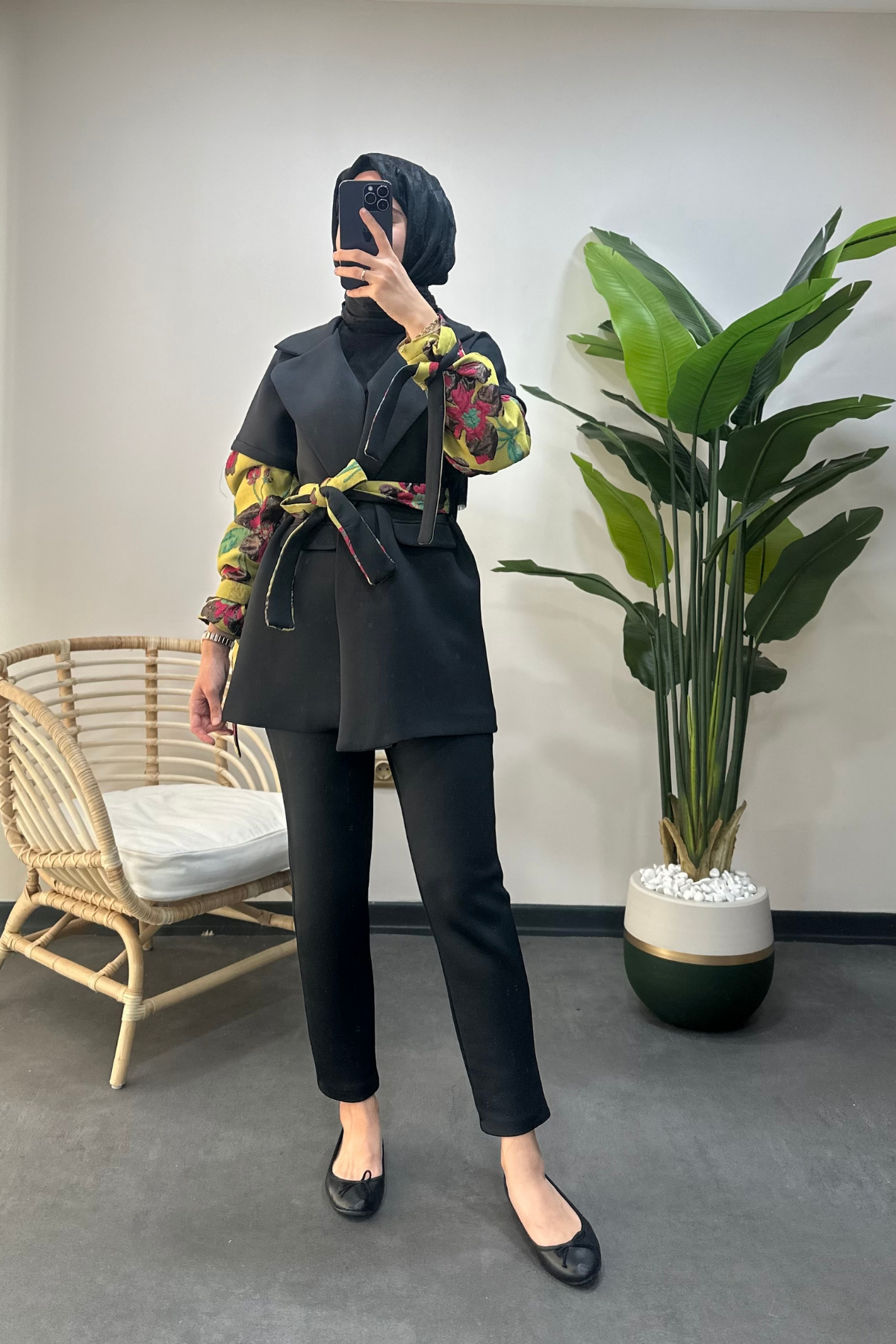 Mabel Kimonolu Takım Siyah