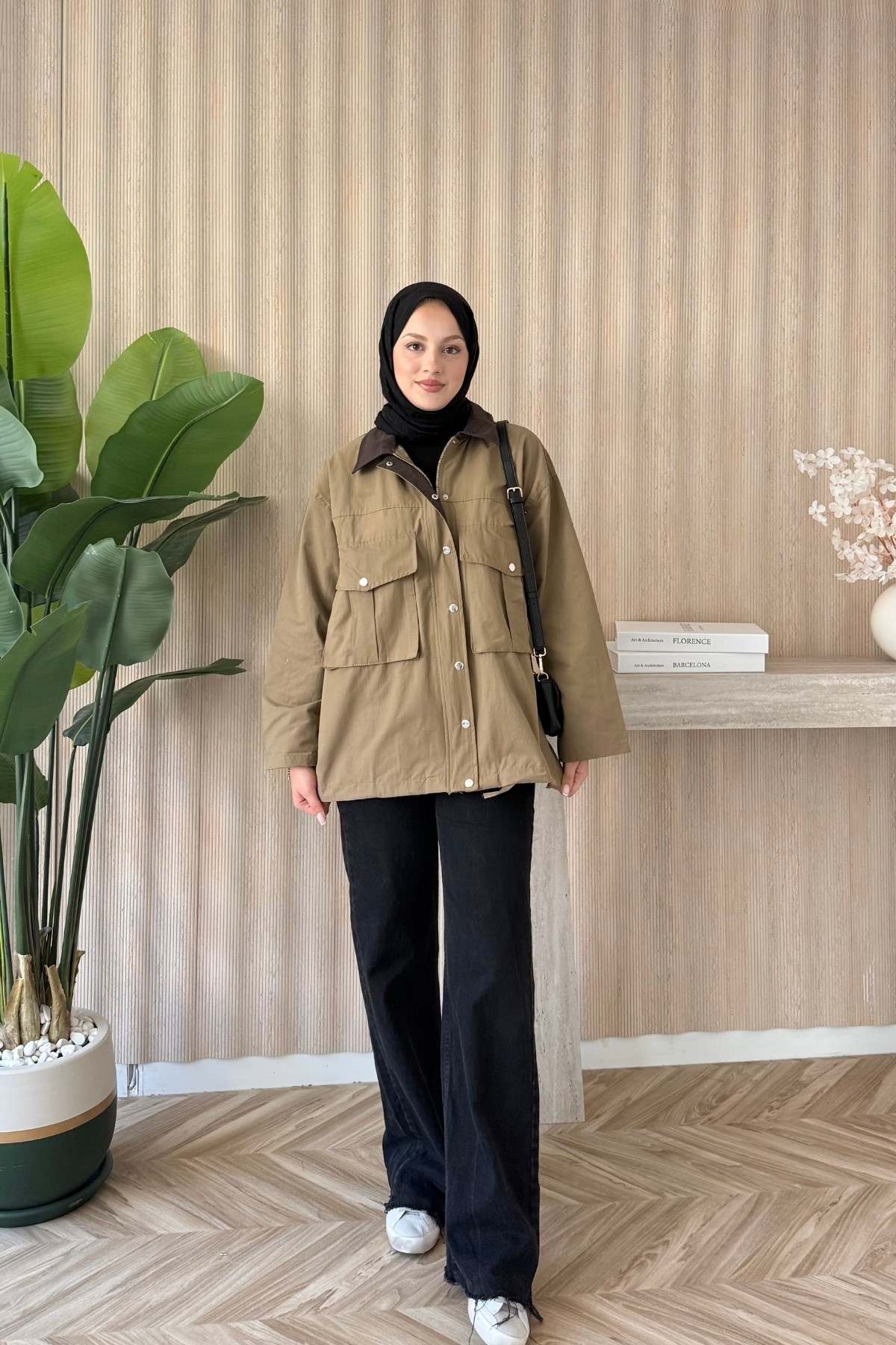 Mng Premium Oversize Ceket Haki