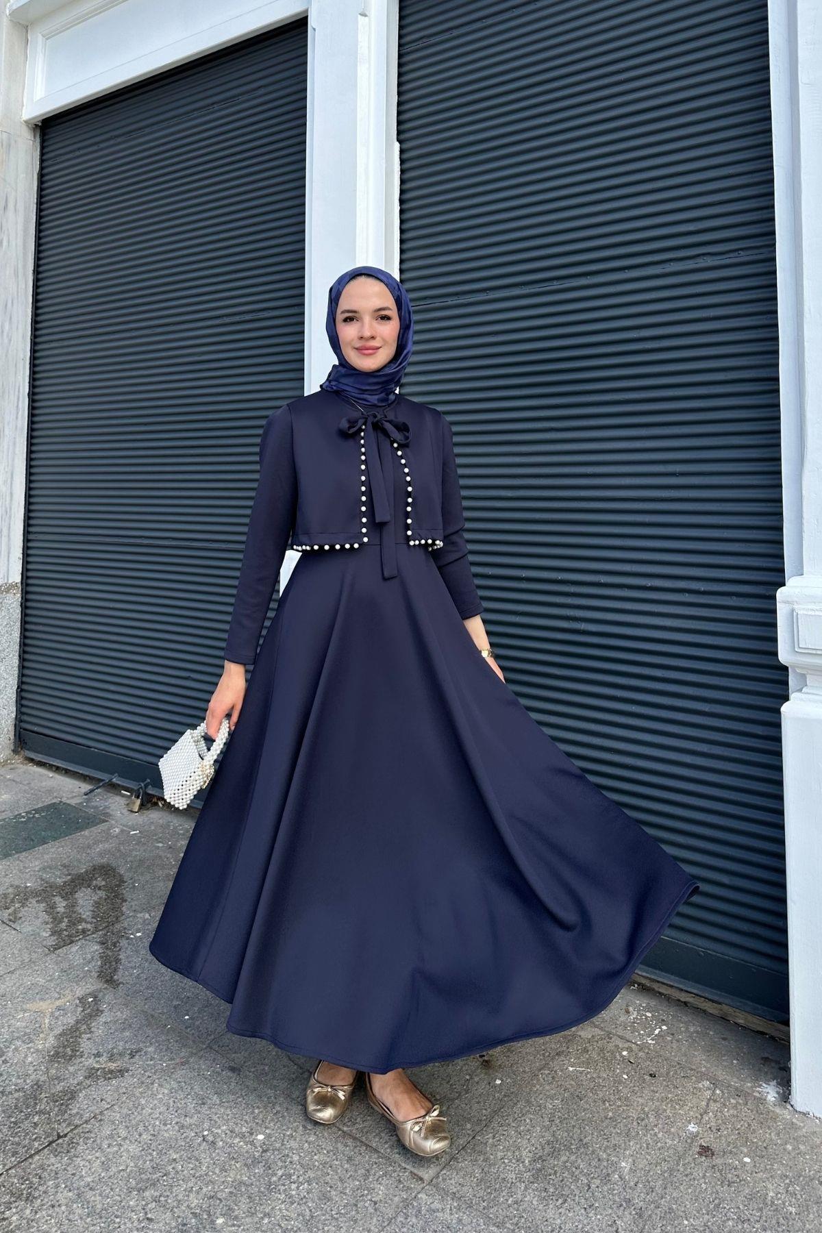 Mona Elbise Lacivert