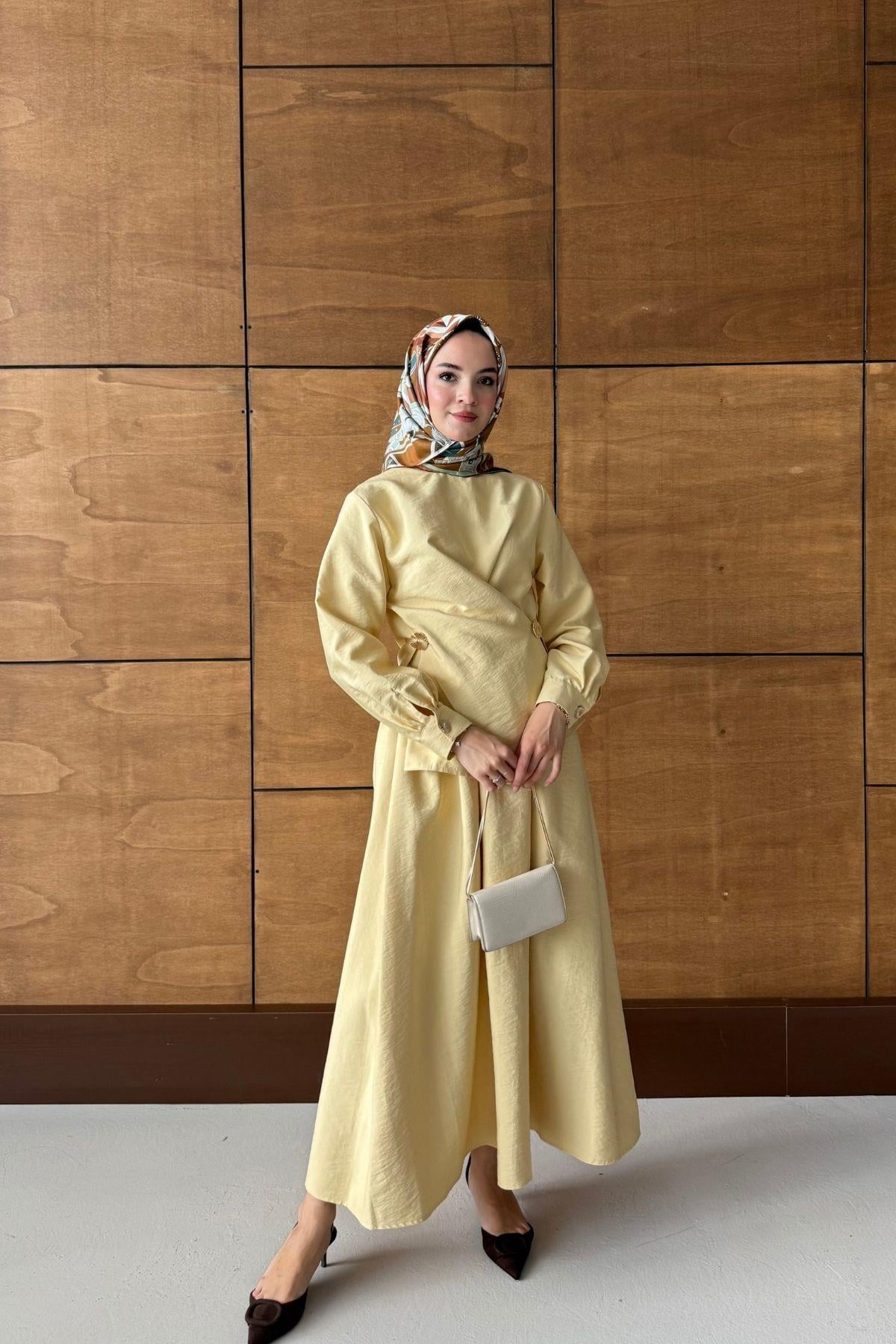 Nori Etekli Takım Butter Yellow