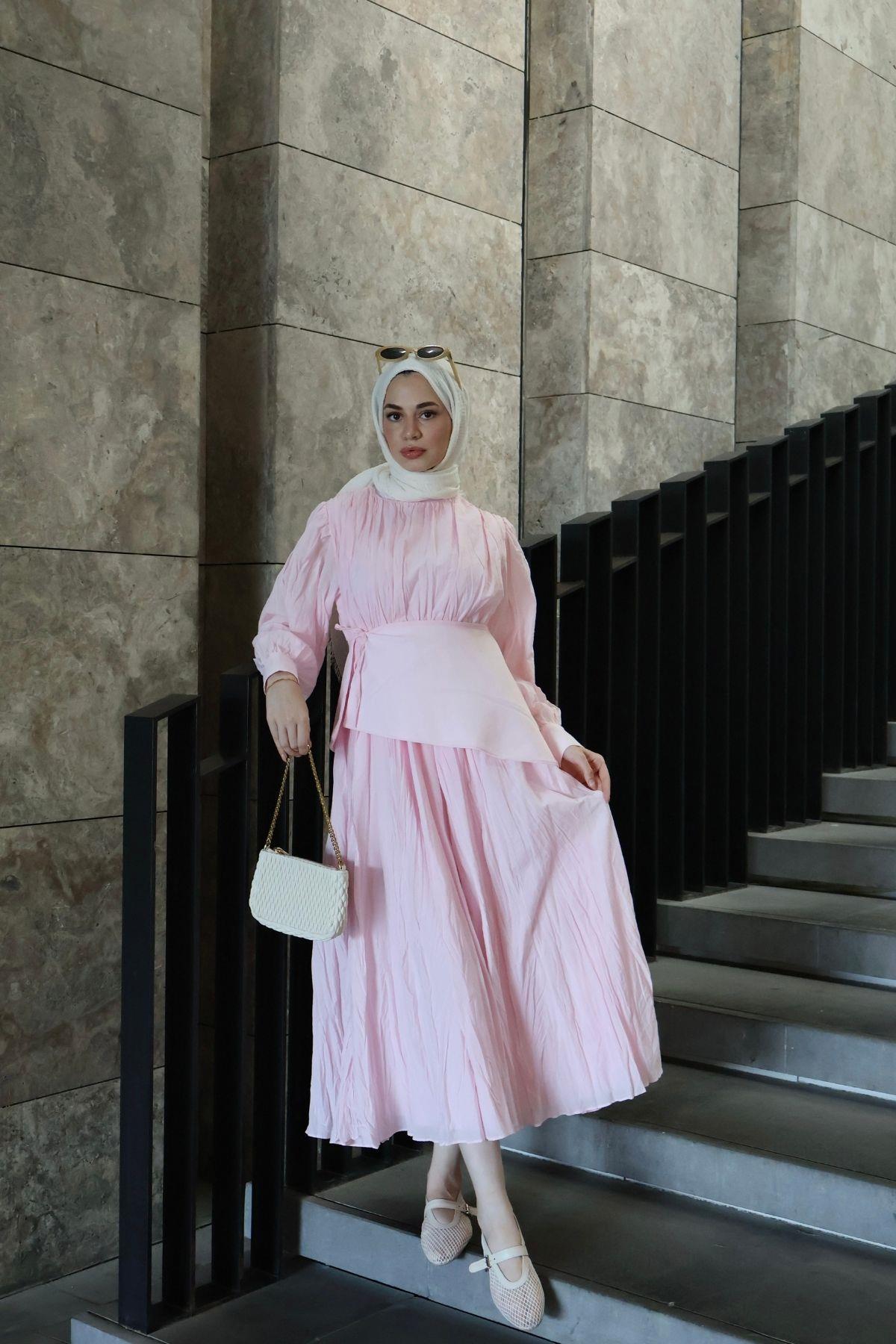 Owen Crush Elbise Pembe