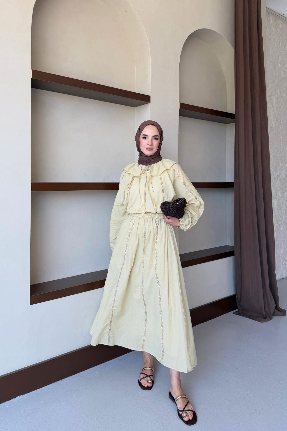 Rina Vual Takım Butter Yellow