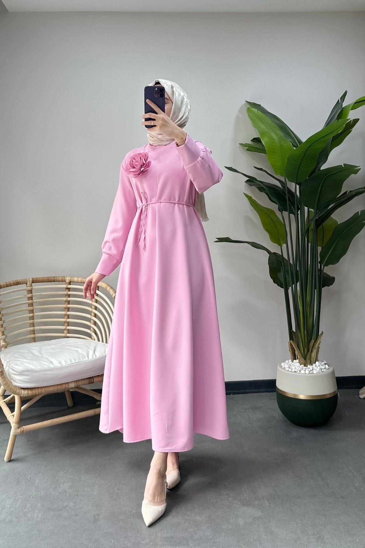 Rose Elbise Pembe