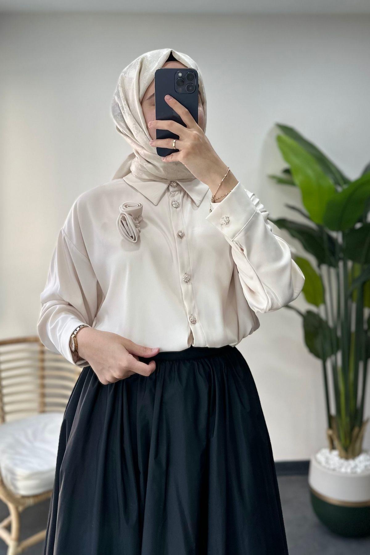 Rosy Gömlek Taş Rengi