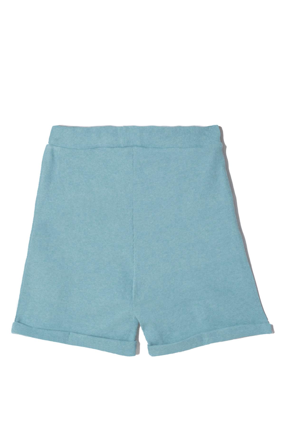 Fitilli Lila Fuşya Mint Renk 3lü Set Kız Çocuk Şort