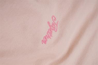 Bisiklet Yaka Uzun Kol Bej Renk Kız Çocuk Sweatshirt