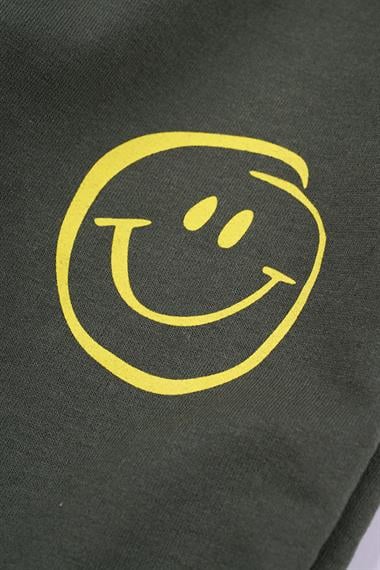 Beli Paçası Lastikli Haki Renk Erkek Çocuk Eşofman Tek Alt