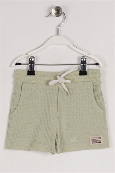 Cepli Arma Detaylı Çağla Yeşil Renk Erkek Çocuk Şort