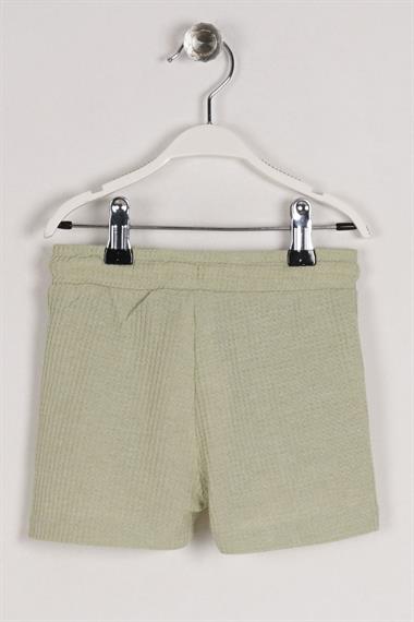 Cepli Arma Detaylı Çağla Yeşil Renk Erkek Çocuk Şort