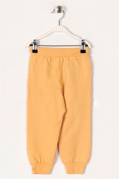 Bel Paça Lastikli Hardal Renk Erkek Çocuk Esofman Tek Alt