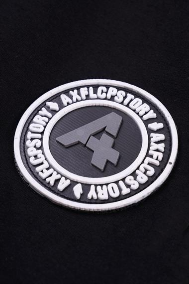 Bisiklet Yaka Uzun Kol Ayı Baskılı Siyah Renk Erkek Çocuk Eşofman Takım