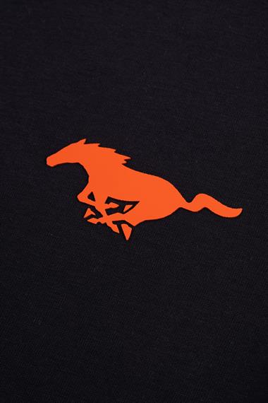 Bisiklet Yaka Kısa Kol Baskılı Siyah Renk Erkek Çocuk Tshirt