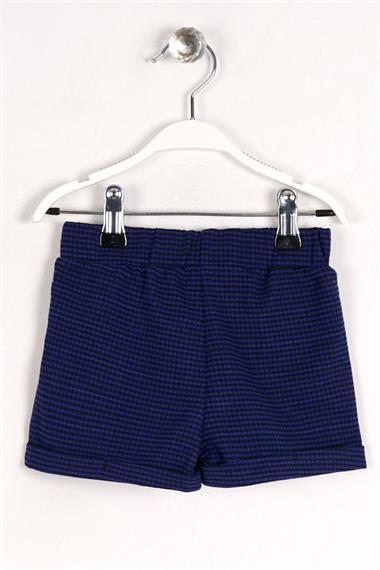 Pötikare Fiyonklu Saks Renk Kız Çocuk Şort