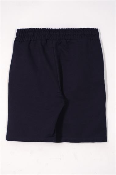 Bisiklet Yaka Kısa Kol Acr Wewe Baskılı Gri Renk Erkek Çocuk Kaprili Takım