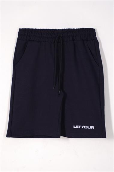 Bisiklet Yaka Kısa Kol Acr Wewe Baskılı Gri Renk Erkek Çocuk Kaprili Takım