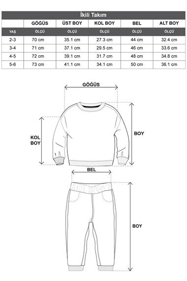 Bisiklet Yaka Uzun Kol Onu Sus Cep Kapaklı Siyah Renk Esofman Takım