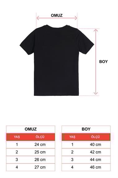 Bisiklet Yaka Kısa Kol Lets Do This Baskı Fileli Cepli Lacivert Renk Erkek Çocuk Tshirt