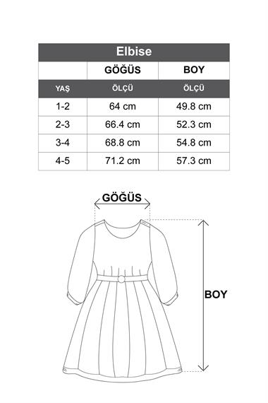 Sıfır Kol Çiçek Desenli Fermuarlı Mint Renk Kız Çocuk Elbise