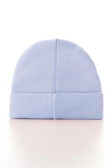 Ayıcık Aksesuarlı Bebe Mavisi Renk Bere